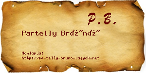 Partelly Brúnó névjegykártya
